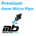 4mm Micro Irrigation Line End Fitting Pipe Barbed Garden Watering Connector