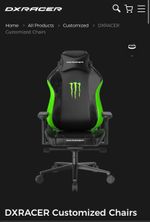 DXRacer Craft Monster Energy Gaming Chair – Large – Brand New & Sealed