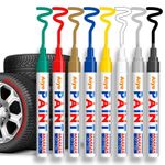 8PK Paint Marker Pen Waterproof Oil Markers Pens Car Tyre Tire Tyres Metal White