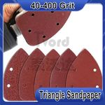 Mouse Sanding Sheet Hook and Loop Palm Sander Pad Triangle Sandpaper 40-400 Grit