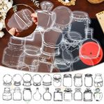 20pcs Easy-press Dried Flower Bookmark Sticker Transparent Set Handmade DIY Gift