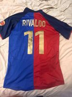 Beckett Authenticated Barcelona 1998/99 Shirt Signed by Brazil Great Rivaldo