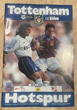 Tottenham Hotspur v West Ham United Premiership Match Programme 17.01.1998