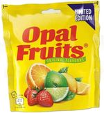 OPAL FRUITS VEGAN LIMITED EDITION 138g BAG ORIGINAL FLAVOURS🍓🍊🍋🍋‍🟩