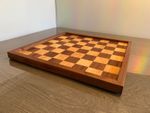 Xtra Large Premium Handcrafted Mahogany & Maple Chessboard - 55mm Squares