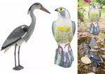 GARDEN DECOY BIRD DETERRENT CAT REPELLER REALISTIC HERON/FALCON POND SCARER