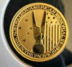 2013 Australia $15 .9999 Fine 1/10th Oz Gold  Coin American Australian Memorial