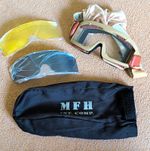 Airsoft Protective Goggles With Various Lenses Tan