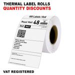 4X6" ROYAL MAIL COMPATIBLE LABELS ZEBRA DIRECT THERMAL RM PRINTER EVRI DHL TNT