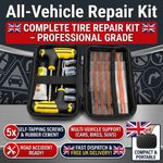TYRE PUNCTURE REPAIR TOOL KIT MOTORCYCLE CAR VAN EMERGENCY TUBELESS TIRE PLUG UK