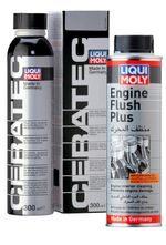 Liqui Moly Cera Tec 3721 + Engine Flush Plus 8374 Oil Additive Treatment Set