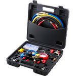 AC Manifold Gauge Set 4-Way Fit R134A R22 R12 R410A Refrigeration Charging