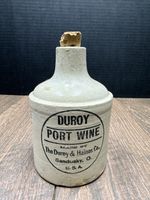 DUROY PORT WINE JUG THE DUROY & HAINES COMPANY SANDUSKY OHIO U.S.A 