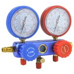 A/C Air Conditioning Refrigeration Diagnostic Tool Dual Manifold Gauges Valve