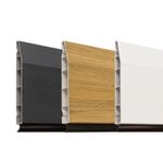 uPVC Skirting Board Plastic 100mm Chamfered Roomline Grained PVC Skirt  2.5m