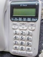 BT Decor 2500 Corded Landline Telephone Advanced Call Blocker White Answer Phone