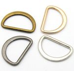 Small Alloy D-Rings Welded Buckles 7mm x 12.5mm | Leathercraft Webbing Hardware