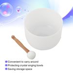 8" Crystal Singing Bowl G Chakra Crystal Singing Bowl Sound Healing Meditation