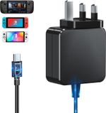 45W Charger For Steam Deck Nintendo Switch Lite/OLED Xbox Controller Power Cord