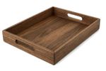 Rustic Wooden Serving Tray With Handles Breakfast Food Tea Coffee Rectangle Tray