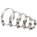 Stainless Steel Hose Clips Pipe Clamp Jubilee type 304ss British Type Solid Band