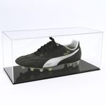 Perspex Football Single Boot Display Case - Black Base