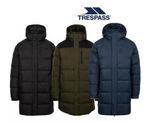 Trespass Mens Clipster Jacket Long Warm Waterproof Windproof Padded Coat