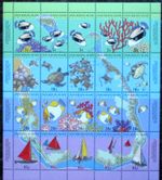 Cocos(Keeling Is) 1995 Marine Life Sheetlet UM. SG 296/316.