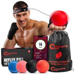 4x Boxing Fight Ball Punch Exercise Head Band Reflex Speed Training Punching MMA