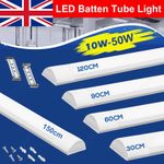 1-5FT LED Strip Light Batten Tube Light Office Shop Garage Ceiling Lamp Daylight