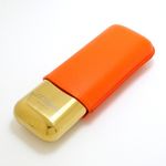 S.T.Dupont 183256 Double Cigar Case / Cigar Holder Orange & Gold NEW