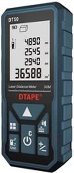 Laser Distance Meter 50M/165ft，Handle Digital IP54 Shockproof Laser Measure UK