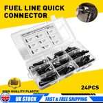 24X Universal Fuel Line Quick Release Connector Kit 7.89 9.49 9.89Mm Sae 5/16