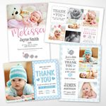 Personalised Baby Thank You Cards • Photo Birthday Thank You Cards • New Baby