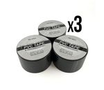 Black PVC Electrical Tape 50mm x 33m Extra Wide Insulation Flame Retardant x3