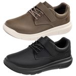 FitVille Men Wide Fit Leather Oxford Dress Shoes Diabetic Shoes for Swollen Feet