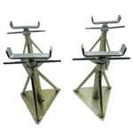 Static Caravan Axle Stands Small X4 (Extra Wide Mobile Home Support 10.5" - 14")