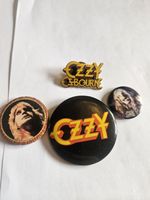  4x Ozzy osbourne vintage original badge joblot, all pins 80's  and Enamel 1991 