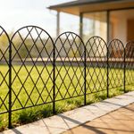 10PACK Rustproof Metal Garden Fence No Dig Animal Barrier Flower Bed Border Edge