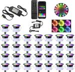 31mm Decking Lights WiFi Deck Light RGBW+IC IP67 Music Sync Plinth Lights Garden