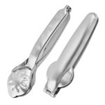 2PCS Chestnut Clip Cracker Stainless Steel Walnut Opener Pliers with Thumb