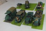 7 x 20mm WW2 1940 French transport Vehicles & Artillery Tractors *Painted*