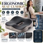 Ergonomic Memory Foam Seat Cushion Office Chair Car Coccyx Support