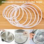 Soft Silicone Rubber Pressure Cooker Seal Ring Clear Gasket Home Replacement