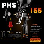 PORPHIS PHS-155 MP Type Nozzle 1.4mm Spray Gun DURABLE TEFLON COATED