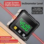 Digital Angle Gauge 360° Magnetic Inclinometer Level Meter Laser Angle Finder