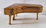 Vintage Pygmalion Sonata Grand Piano Gold Tone Powder Compact In Original Pouch