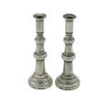 Pair of Novelty Sterling Silver Miniature Dolls House Candlesticks Vintage 