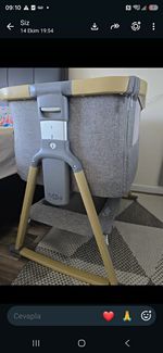 TUTTI Bambini Grey Oval Moses Basket with Stand, Moses Baskets