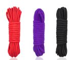 Bondage Rope  Shibari Cotton 5 Metres Hogtie BDSM Retraints Fetish   2 or 3 Pk